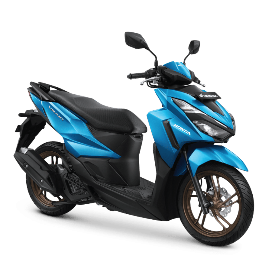 Vario 125 tampak samping dengan penanda fitur