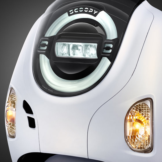 New LED Crystal Block Headlight pada Scoopy
