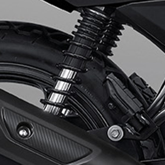 Adjustable Dual Rear Suspension pada CB150 Verza
